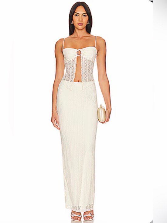 REVOLVE Dresses & Skirts - Revolve Lali Maxi Skirt Set In Ivory